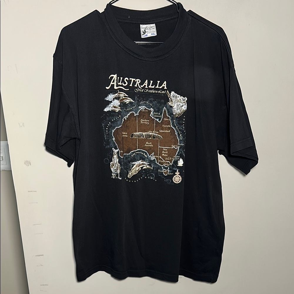 Black Australia Graphic T-Shirt